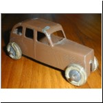Goody Toys Morris Saloon - as found, a bodyshell with original paint, wheels and tyres.