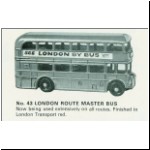 Lone Star No.43 Routemaster Bus in the 1972 catalogue