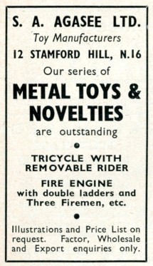 Agasee advert November 1948