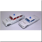 Lone Star Ford Zodiac and Chrysler Police Cars, both numbered 16