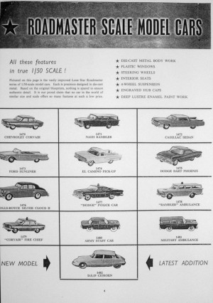 Lone Star catalogue Export Supplement
