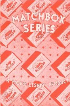 Matchbox 1955 Catalogue Cover Matchbox 1955 Catalogue Cover